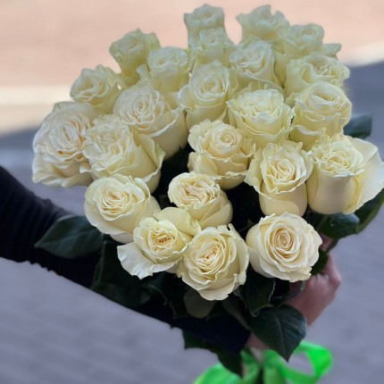 Букет из белых роз - купить с доставкой в по Грязи